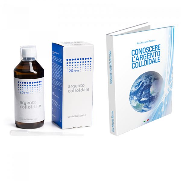 Argento Colloidale 20 ppm 500 ml e Libro