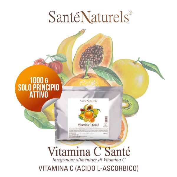 ACIDO ASCORBICO PURO 250 G. UNA FORMA DI VITAMINA C IN POLVERE UTILE PER IL SISTEMA IMMUNITARIO E L' ASSORBIMENTO DEL FERRO, AIU
