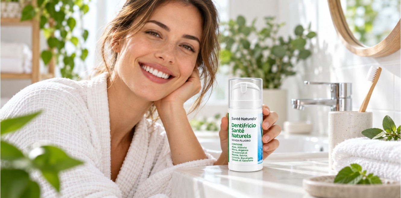 Dentifricio Naturale con Argento e senza Fluoro  Santé Naturels