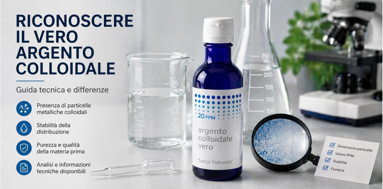 Riconoscere il Vero Argento Colloidale: guida tecnica e differenze